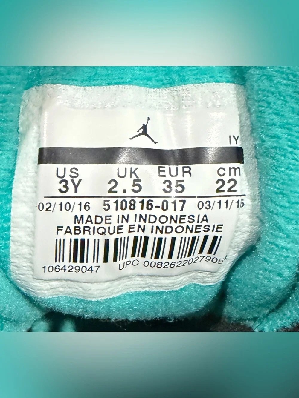 Nike Air Jordan 12 Retro GP Hyper Jade Black Youth Athletic Kids 3Y